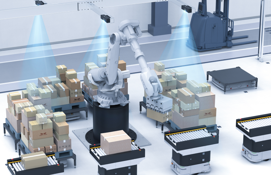 AI視覺引導(dǎo)拆碼垛